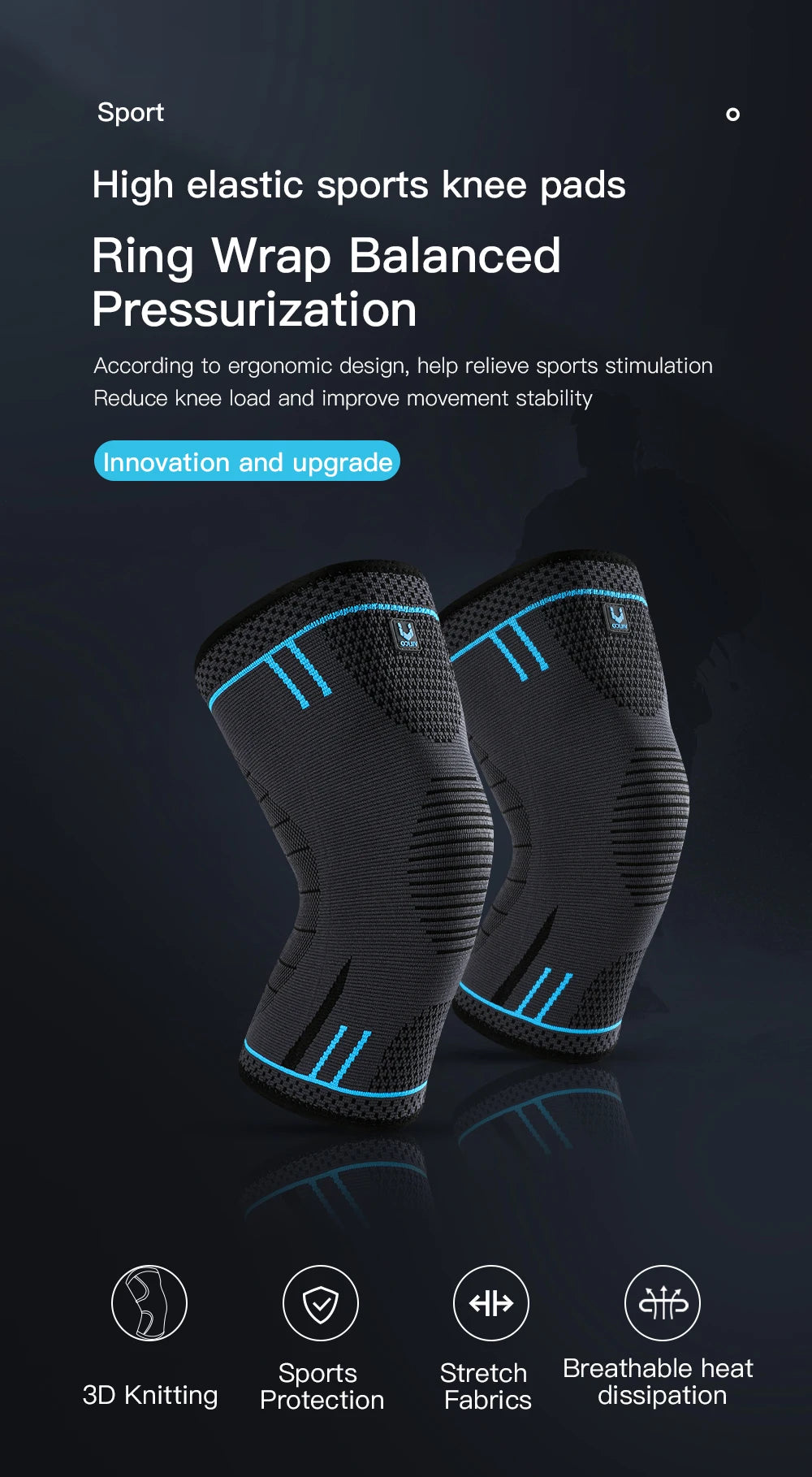 Elastic Sports Knee Pads X