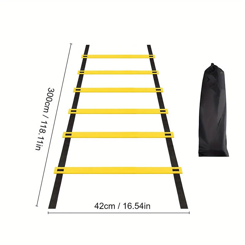 Agility Training Ladder with Nylon Straps – Speed, Flexibility, and Sports Performance Equipment