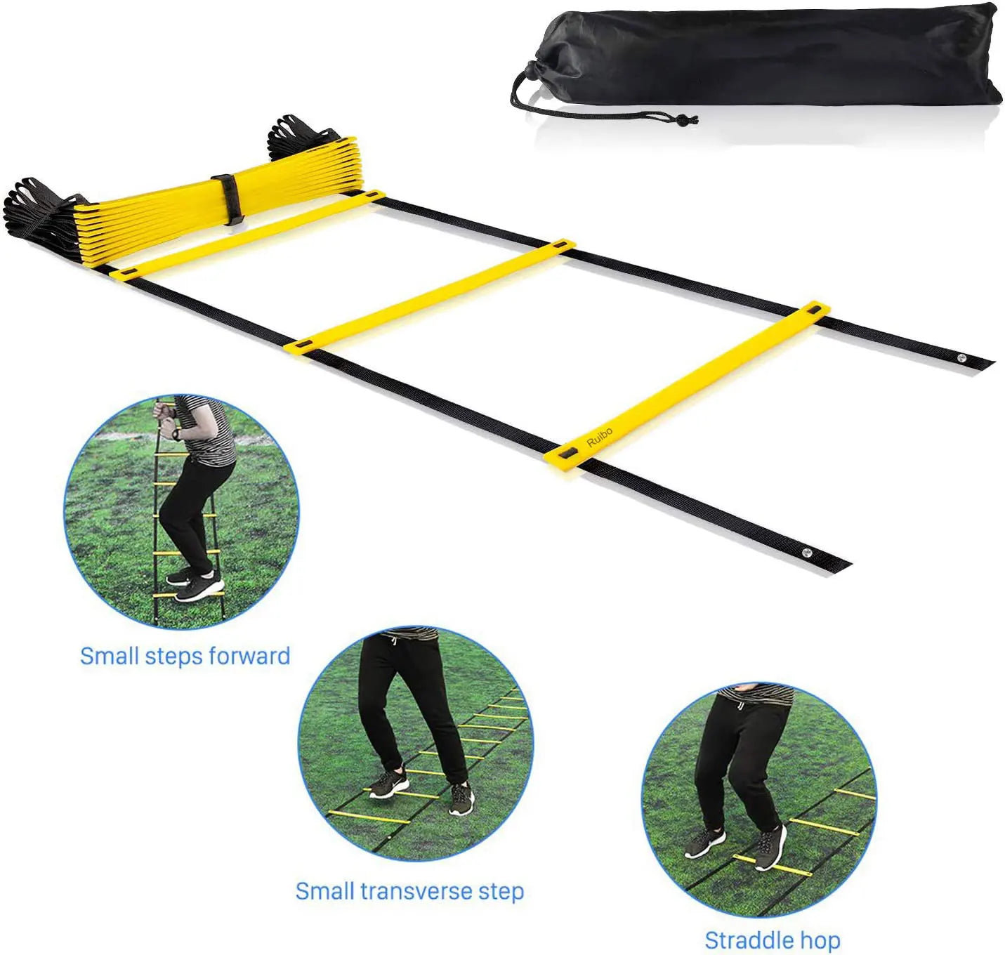 Agility Training Ladder with Nylon Straps – Speed, Flexibility, and Sports Performance Equipment