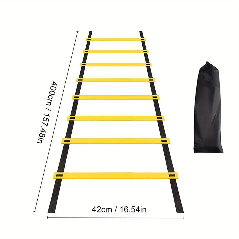 Agility Training Ladder with Nylon Straps – Speed, Flexibility, and Sports Performance Equipment