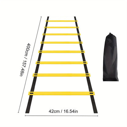 Agility Training Ladder with Nylon Straps – Speed, Flexibility, and Sports Performance Equipment