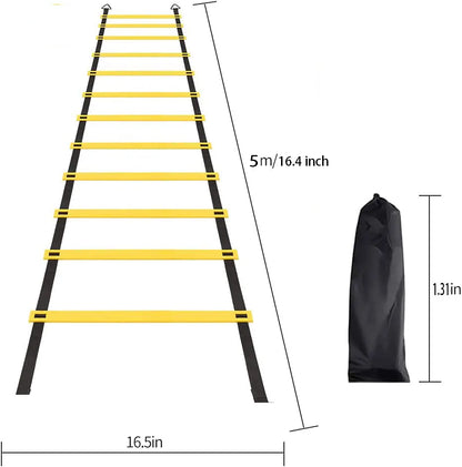 Agility Training Ladder with Nylon Straps – Speed, Flexibility, and Sports Performance Equipment