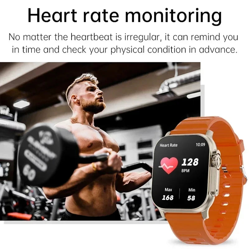 LAXASFIT T900Ultra Smartwatch with Bluetooth Call, Heart Rate Monitor, and Fitness Tracking for Android & iOS