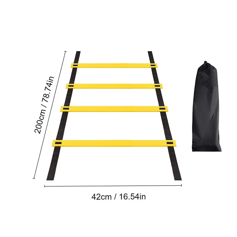 Agility Training Ladder with Nylon Straps – Speed, Flexibility, and Sports Performance Equipment