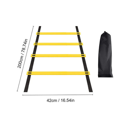 Agility Training Ladder with Nylon Straps – Speed, Flexibility, and Sports Performance Equipment