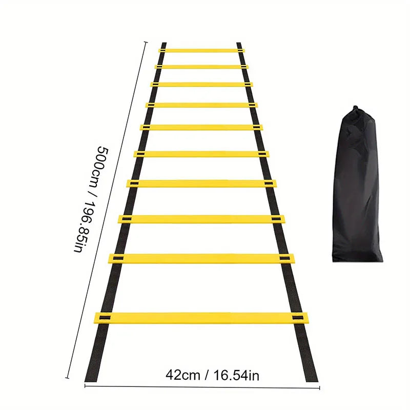 Agility Training Ladder with Nylon Straps – Speed, Flexibility, and Sports Performance Equipment