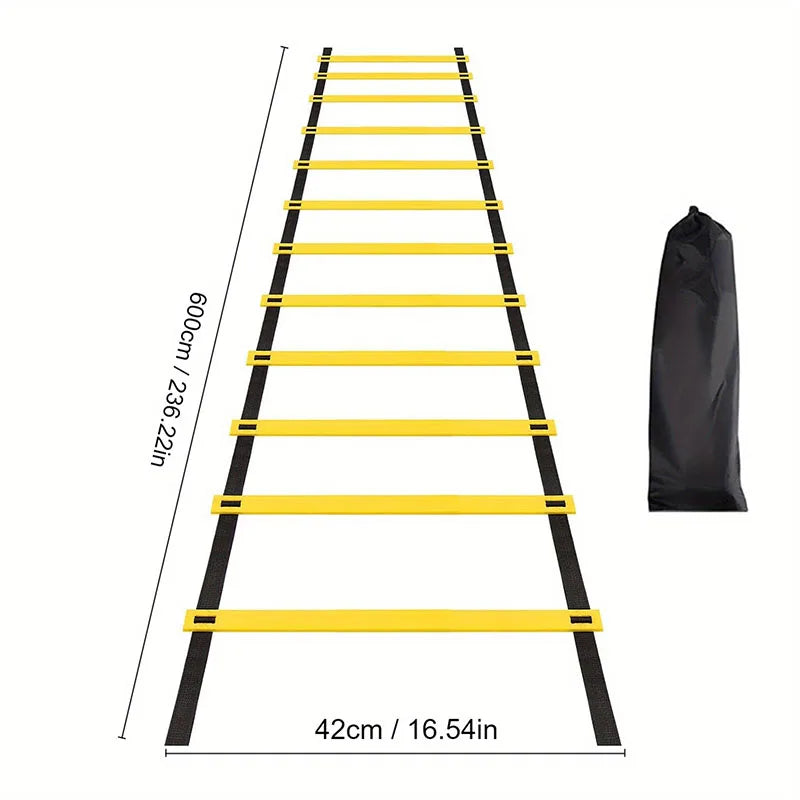 Agility Training Ladder with Nylon Straps – Speed, Flexibility, and Sports Performance Equipment