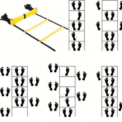 Agility Training Ladder with Nylon Straps – Speed, Flexibility, and Sports Performance Equipment